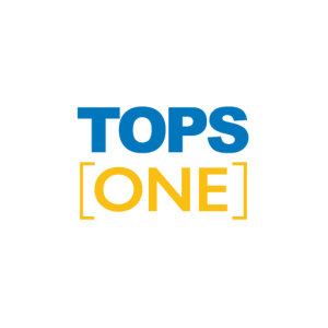 title for tops one logo